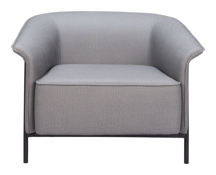 Zuo Modern Burry Accent Chair Slate Gray