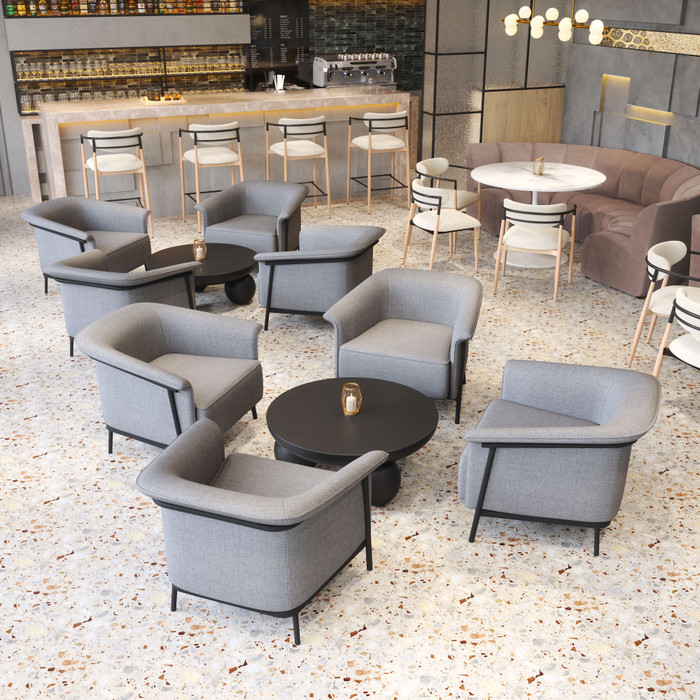 Zuo Modern Burry Accent Chair Slate Gray