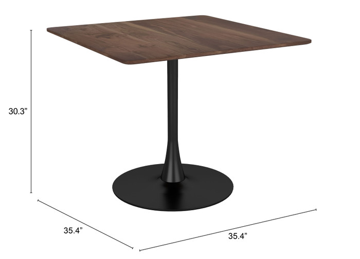 Zuo Modern Molly Dining Table Brown
