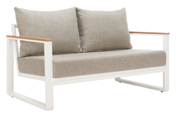Zuo Modern Welt Sofa Taupe & White