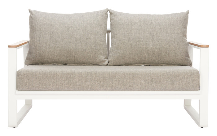Zuo Modern Welt Sofa Taupe & White