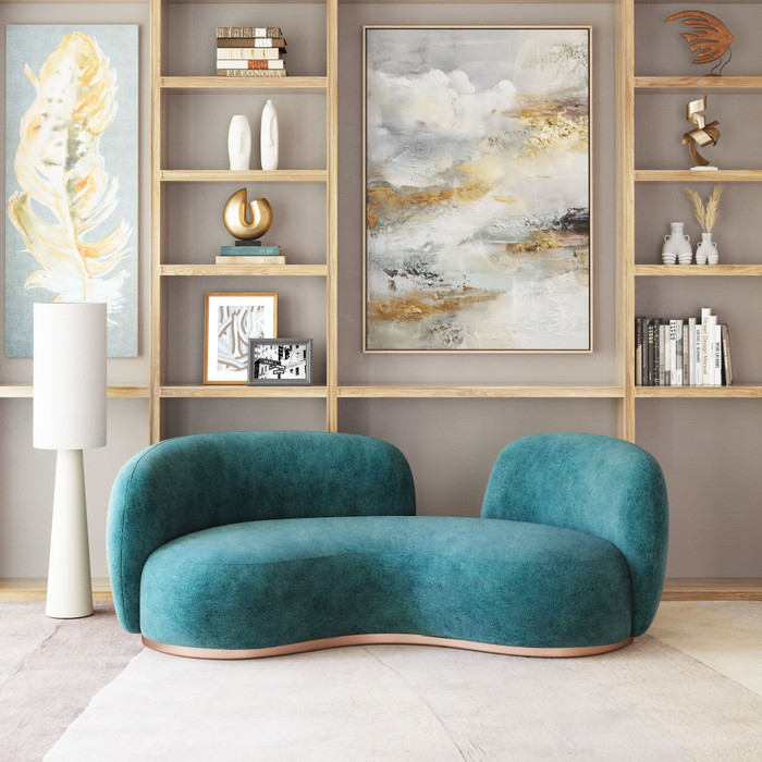 Zuo Modern Jamela Sofa Teal