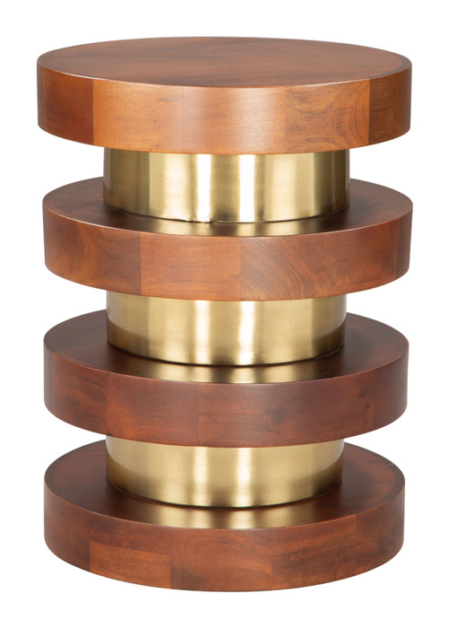 Zuo Modern Marigot Side Table Walnut