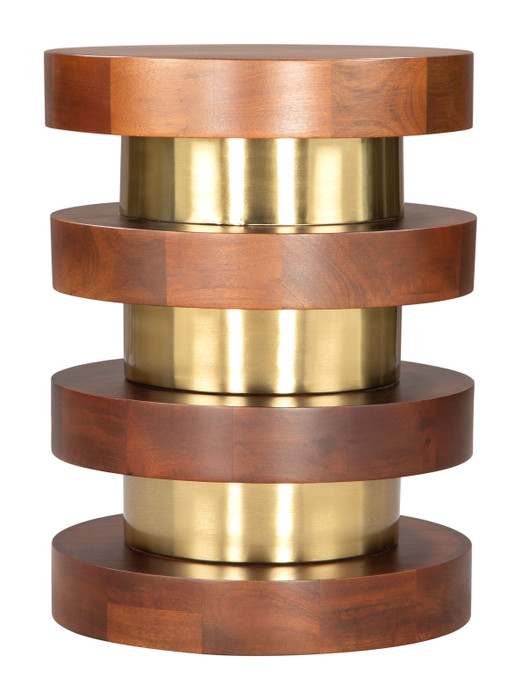 Zuo Modern Marigot Side Table Walnut