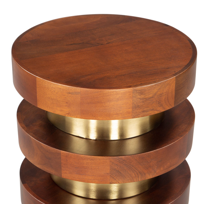 Zuo Modern Marigot Side Table Walnut