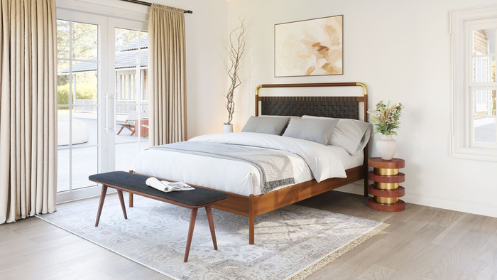 Zuo Modern Marigot Side Table Walnut