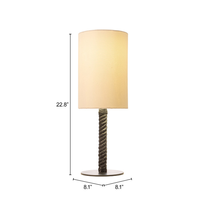 Zuo Modern Lumaris Solar Table Lamp Black