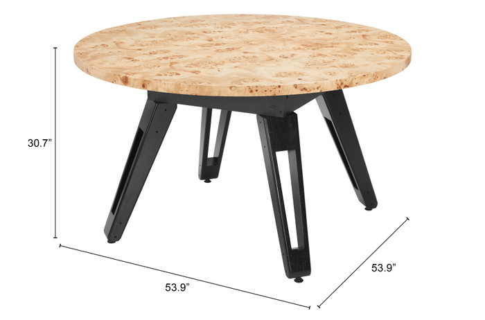 Zuo Modern Burl 2 in 1 Table Natural