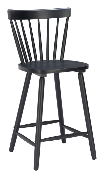 Zuo Modern Tyce Counter Stool (Set of 2) Black
