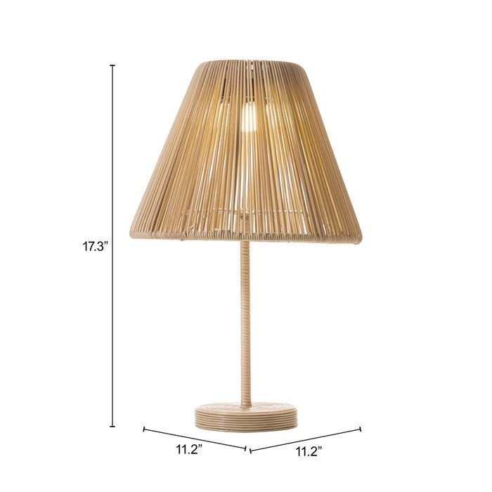 Zuo Modern Lumika Solar Table Lamp Beige