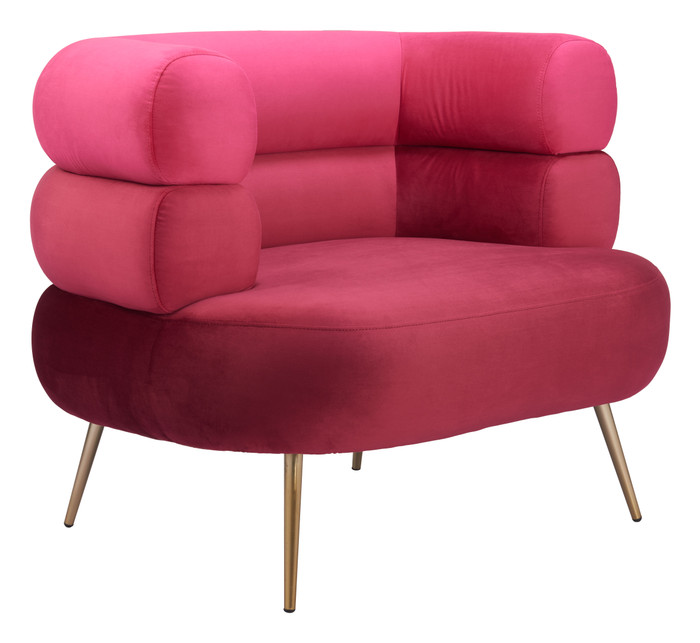 Zuo Modern Arish Accent Chair Red