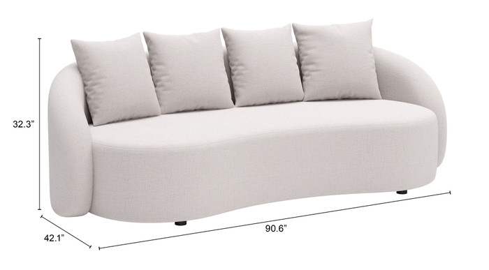 Zuo Modern Sunny Isles Sofa Beige