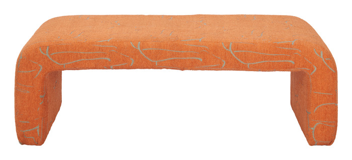 Zuo Modern Nendo Bench Abstract Orange