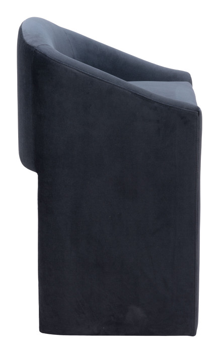 Zuo Modern Emas Counter Stool Midnight Gray