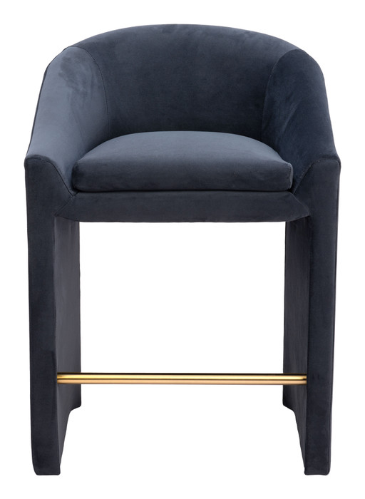 Zuo Modern Emas Counter Stool Midnight Gray