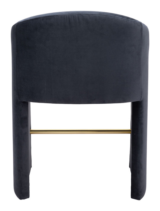 Zuo Modern Emas Counter Stool Midnight Gray