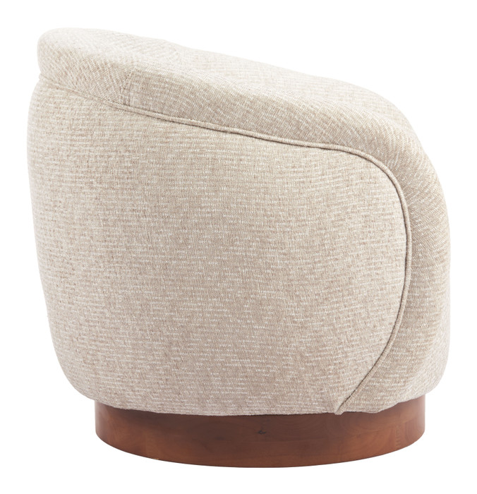 Zuo Modern Vinta Swivel Chair Beige