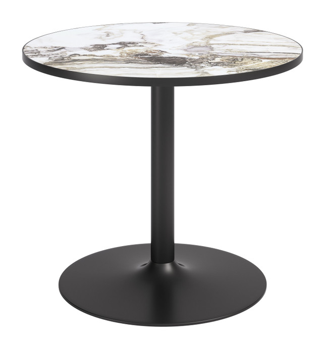 Zuo Modern Batu Dining Table Gray & Black