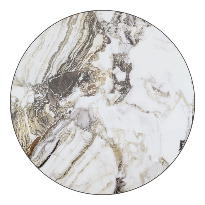 Zuo Modern Batu Dining Table Gray & Black