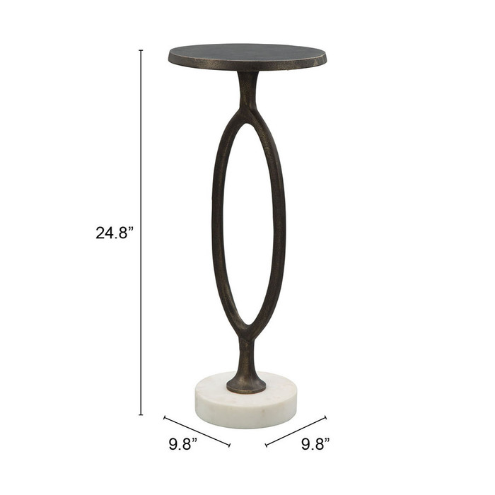 Zuo Modern Bonita Accent Table Bronze