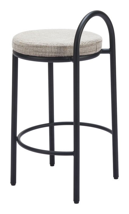 Zuo Modern Sisal Counter Stool (Set of 2) Beige Tweed