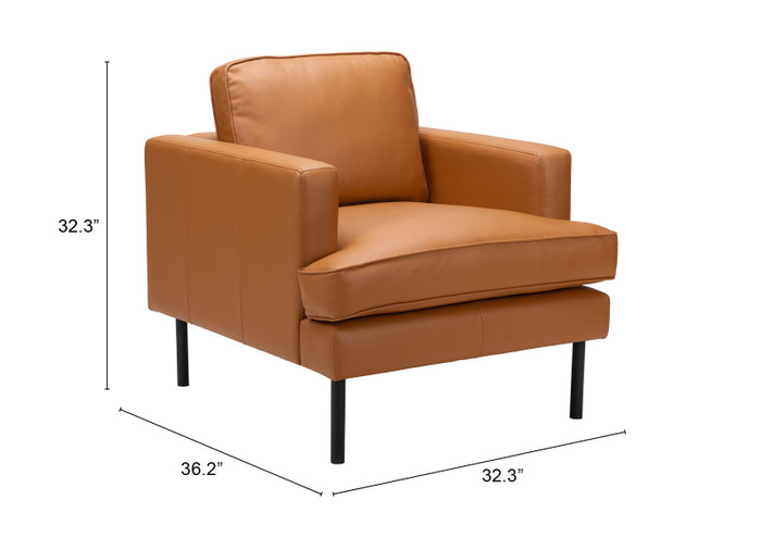 Zuo Modern Decade Armchair Brown