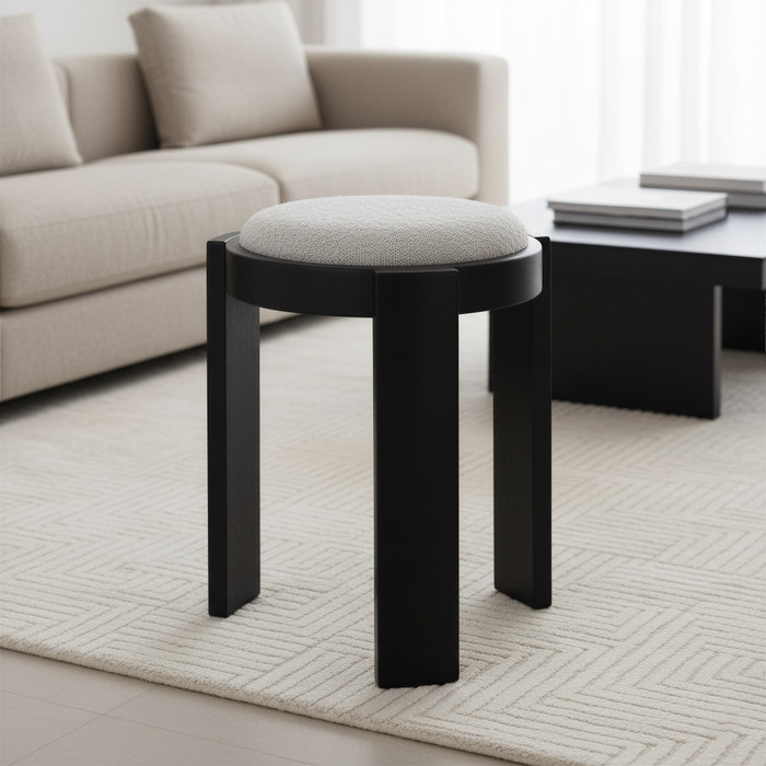 Zuo Modern Banjul Ottoman Misty Gray