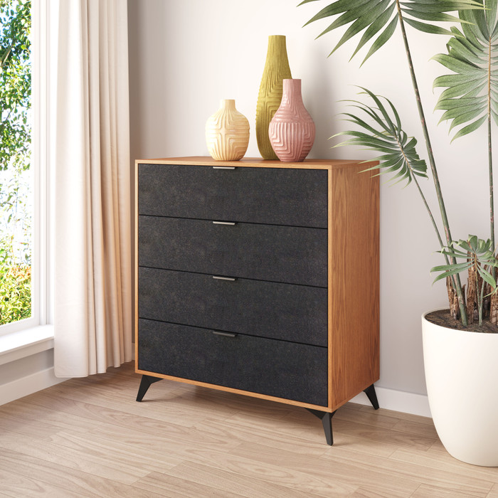 Zuo Modern Zarif Chest Black & Walnut