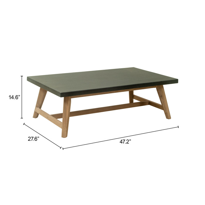 Zuo Modern Dert Coffee Table Gray