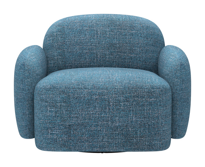 Zuo Modern Cleo Swivel Chair Blue