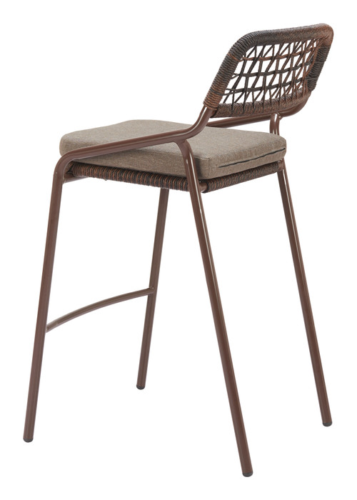 Zuo Modern Rio Barstool (Set of 2) Brown