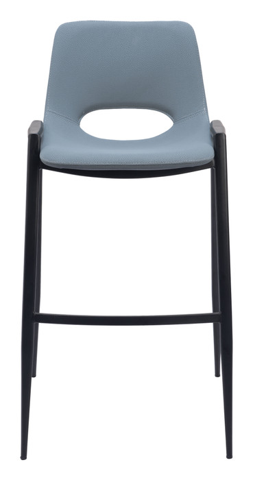 Zuo Modern Desi Barstool (Set of 2) Azure Gray
