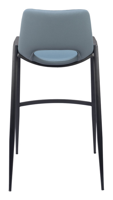 Zuo Modern Desi Barstool (Set of 2) Azure Gray