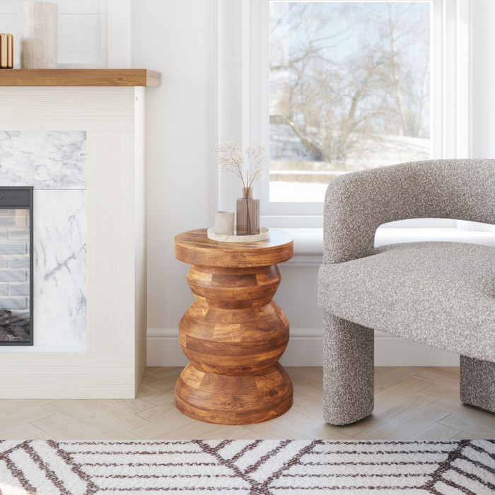 Zuo Modern Kerala Side Table Walnut