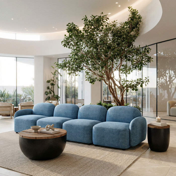 Zuo Modern Cleo Modular Sofa Blue