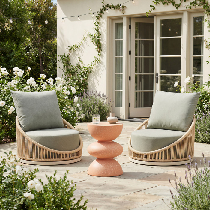 Zuo Modern Tressa Side Table Terracotta