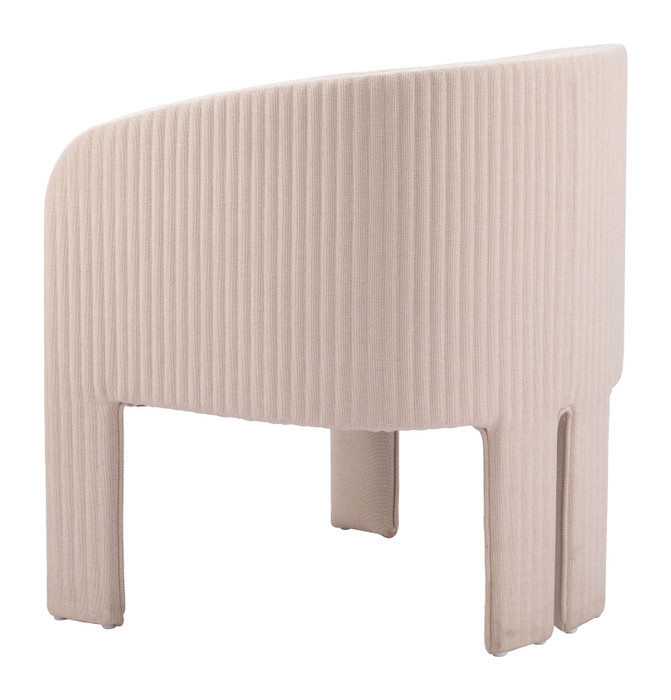 Zuo Modern Hull Accent Chair Beige