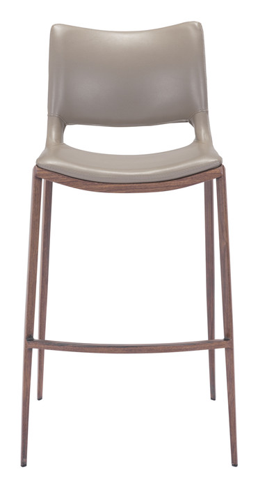 Zuo Modern Ace Barstool (Set of 2) Brown & Walnut