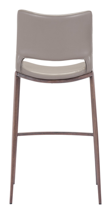 Zuo Modern Ace Barstool (Set of 2) Brown & Walnut