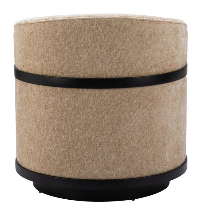 Zuo Modern Hanko Swivel Chair Golden Beige