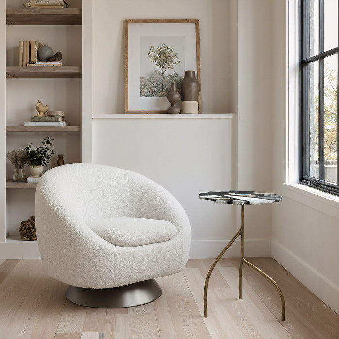 Zuo Modern Modan Swivel Chair Misty Gray