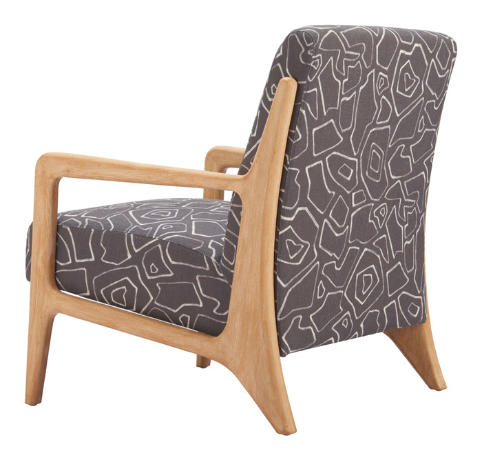 Zuo Modern Runa Accent Chair Gray & Natural