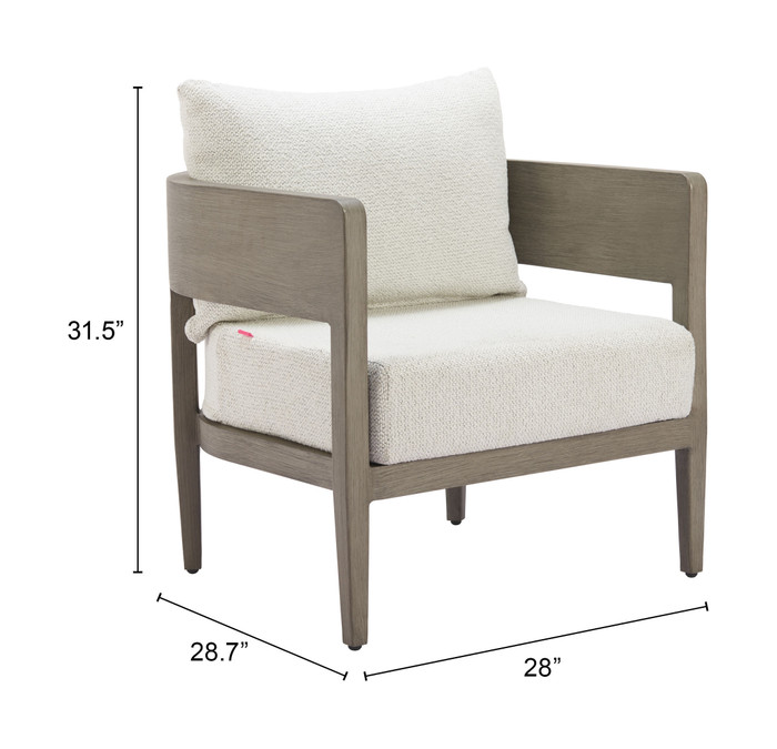 Zuo Modern Foret Armchair Beige
