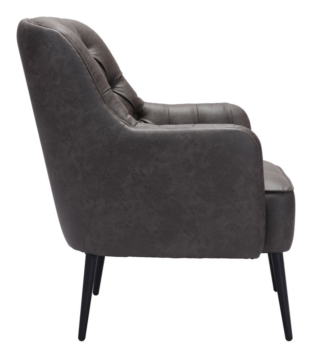 Zuo Modern Tasmania Accent Chair Vintage Black