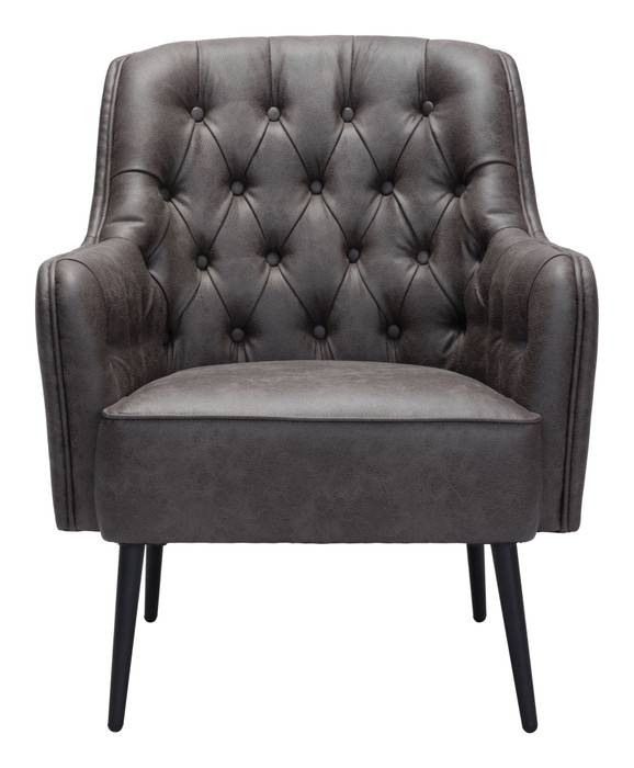 Zuo Modern Tasmania Accent Chair Vintage Black