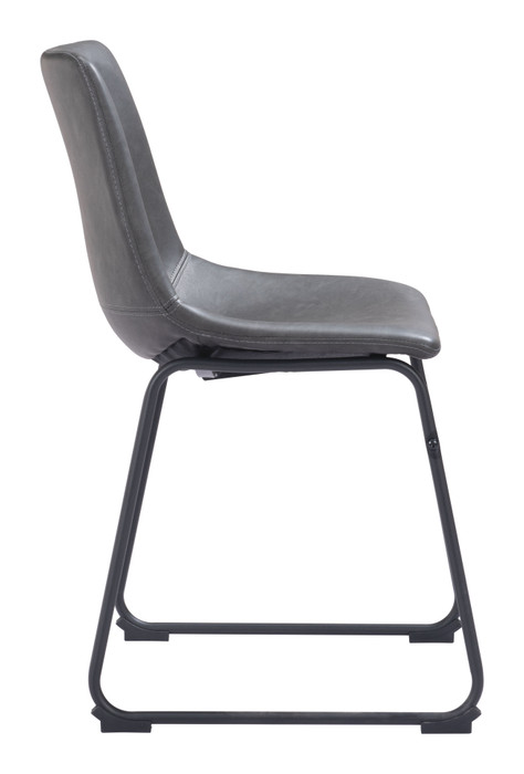 Zuo Modern Smart Dining Chair (Set of 2) Charcoal