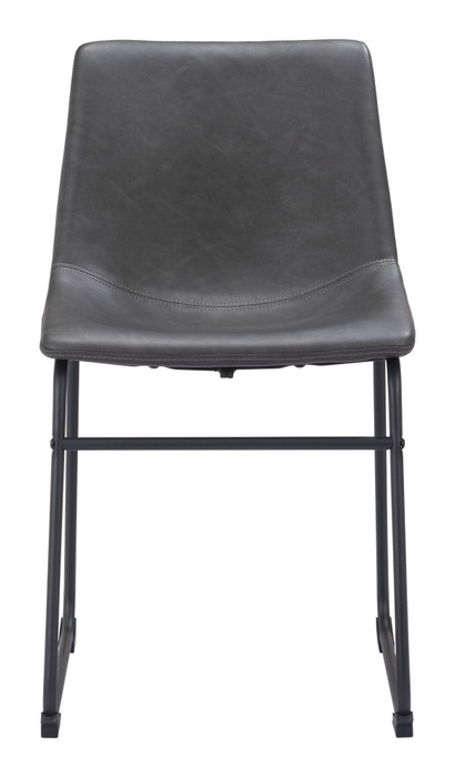 Zuo Modern Smart Dining Chair (Set of 2) Charcoal