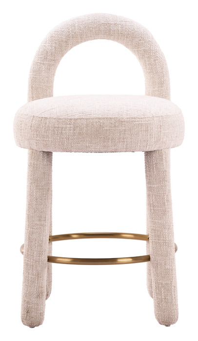 Zuo Modern Curco Counter Stool (Set of 2) Beige