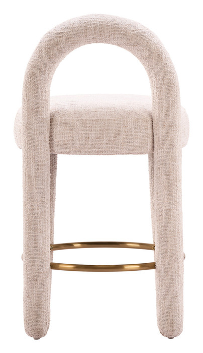 Zuo Modern Curco Counter Stool (Set of 2) Beige