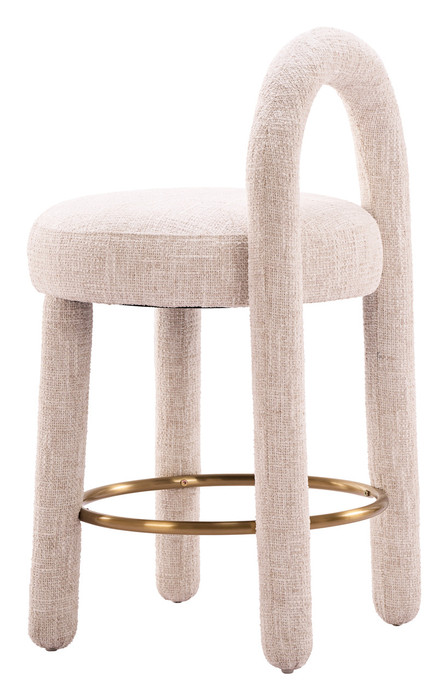 Zuo Modern Curco Counter Stool (Set of 2) Beige